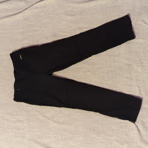 Anne Klein Black Pants with Gold zippers - Picture 5 of 9